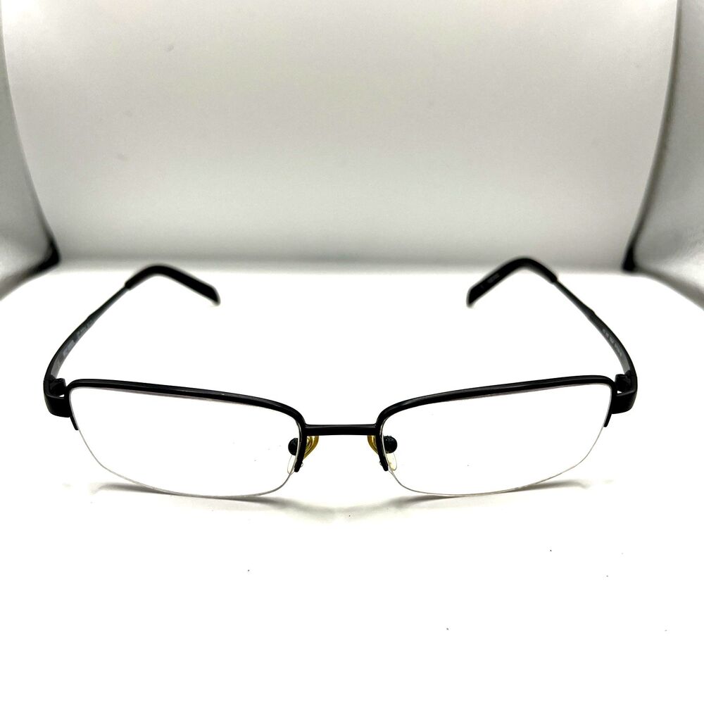 Harly Davidson Eyeglasses HD 305 SBLK Half Rim Frames Only Black 57-18-145